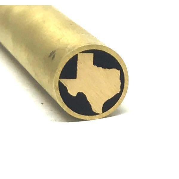 Texas Mosaic Pin Inlay Custom Knife Making 1/4 x 6 Brass- 1 pin- MPT