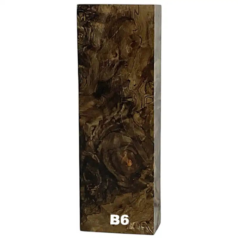 Poplar Burl- HOT WALNUT- Stabilized Wood by Raffir®