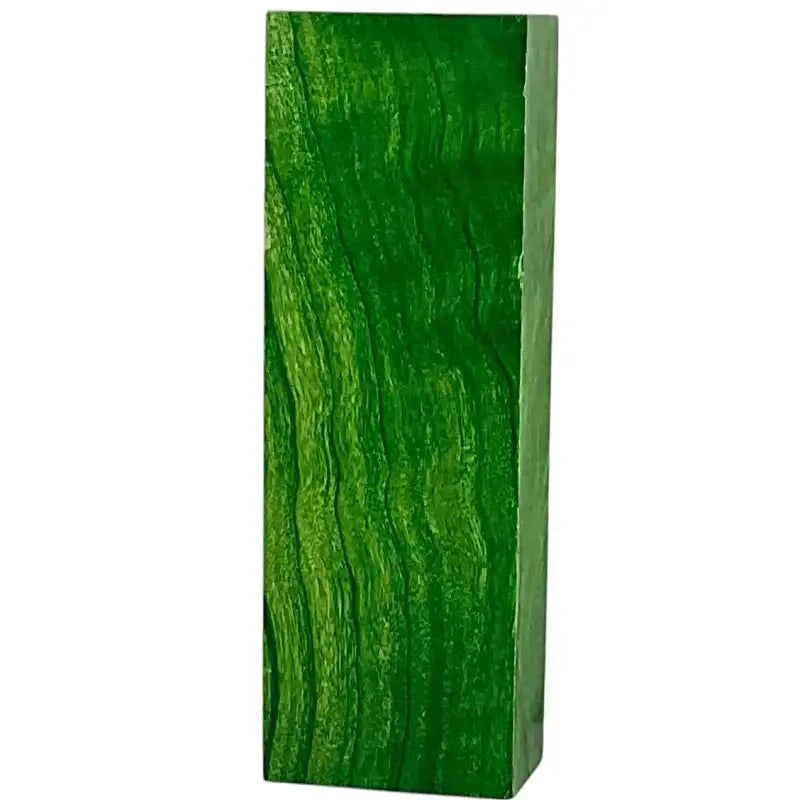 Flamed Poplar Burl- GREEN- Stabilized & Dyed Wood by Raffir® - Maker Material Supply