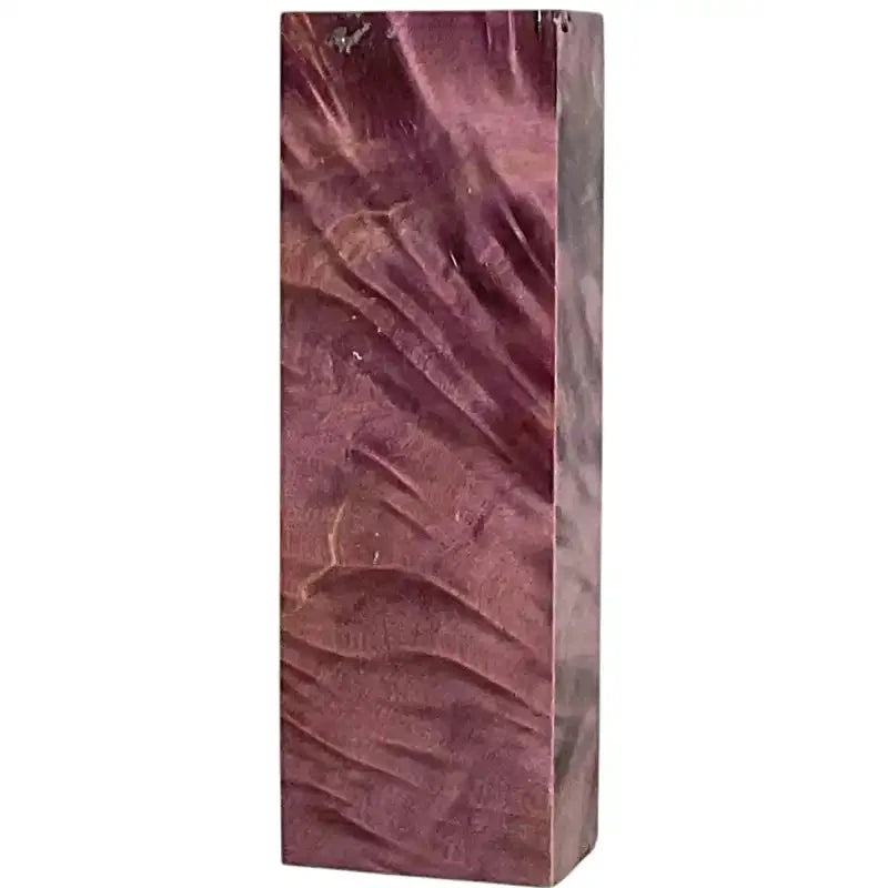 Flamed Poplar Burl- PURPLE- Stabilized & Dyed Wood by Raffir® - Maker Material Supply