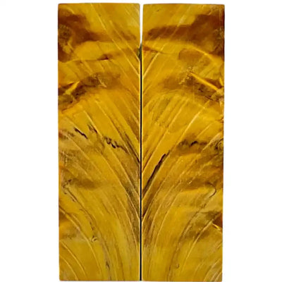 Flamed Poplar Scales- YELLOW- Raffir® Wood - Maker Material Supply