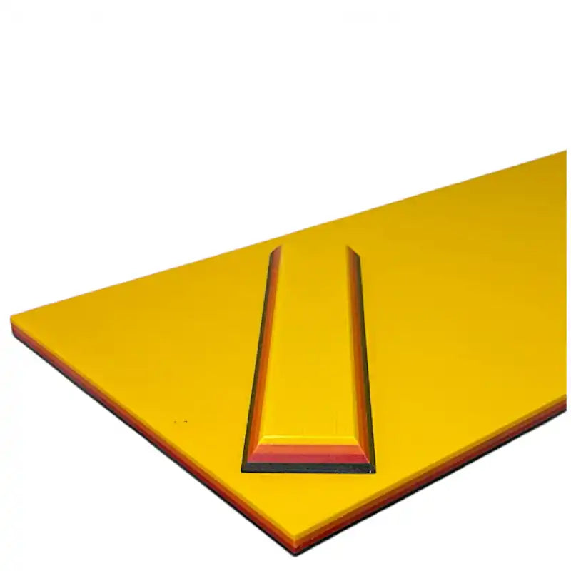 G10 Multicolor Sheets- RETRO TRD- Yellow/Orange/Red/Black- 1/4" - Maker Material Supply