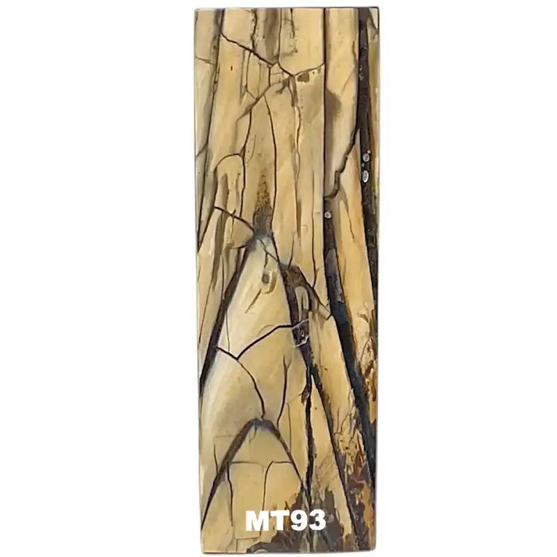 Mammoth Ivory Tusk Slabs- NATURAL BROWN- Stabilized by Raffir - Maker Material Supply