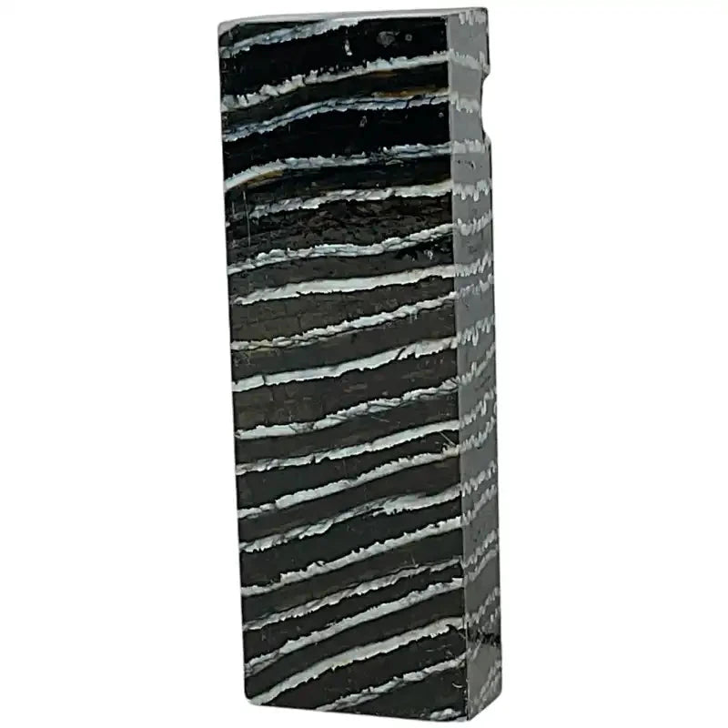 Mammoth Molar Block- BLACK- .90" x 1.5" x 4.7"- Raffir® Fossils - Maker Material Supply