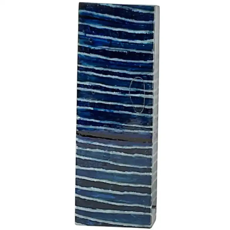 Mammoth Molar Block- BLUE- .91" x 1.6" x 4.7"- Raffir® Fossils - Maker Material Supply