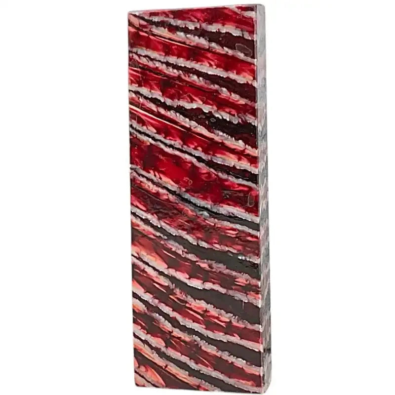 Mammoth Molar Block- RED- .86" x 1.6" x 4.7"- Raffir® Fossils - Maker Material Supply