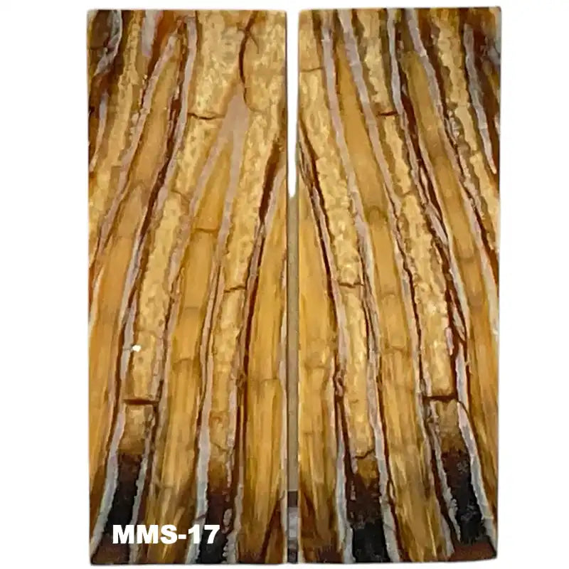 Mammoth Molar Scales- 1.1-1.2" x 3.3"- NATURAL- Raffir Fossils - Maker Material Supply