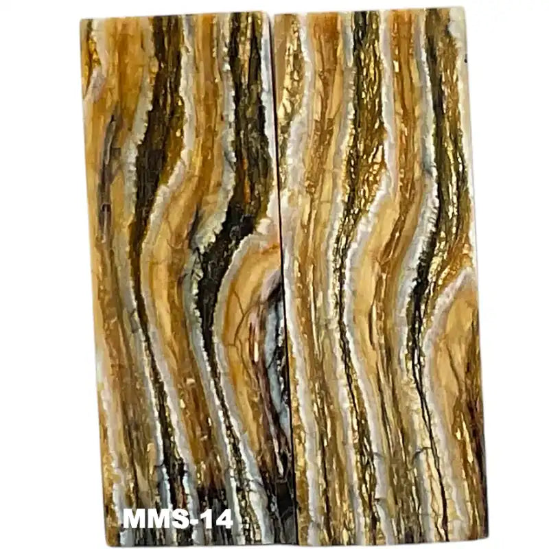 Mammoth Molar Scales- 1.1-1.2" x 3.3"- NATURAL- Raffir Fossils - Maker Material Supply