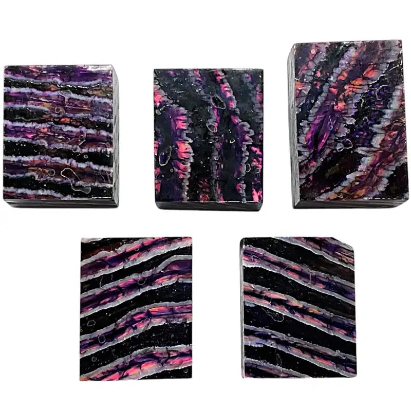 Mammoth Molar Small Blocks- PURPLE- Raffir® Fossils - Maker Material Supply