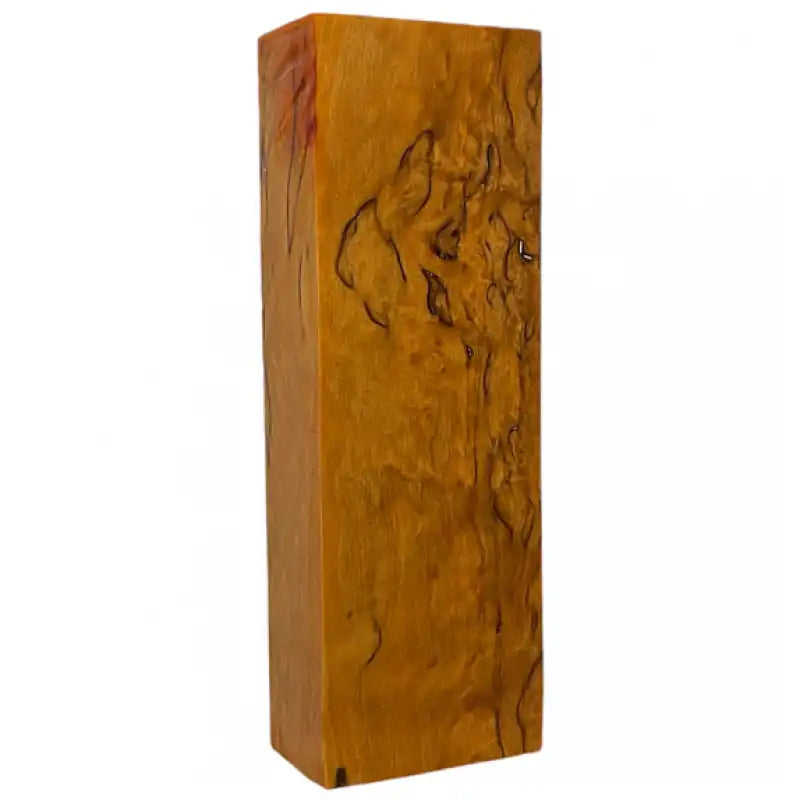 Masur Birch- ORANGE CURLY- Stabilized Wood by Raffir - Maker Material Supply