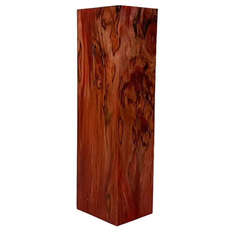 Masur Birch Wood- RED CURLY- Stabilized & Dyed by Raffir - Maker Material Supply