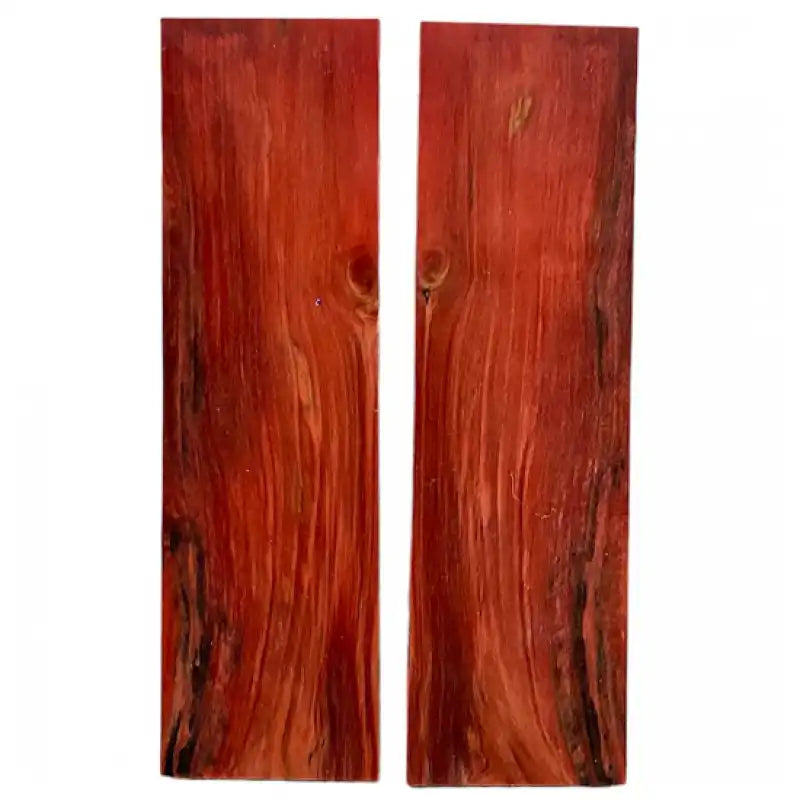 Masur Birch Wood- RED CURLY- Stabilized & Dyed by Raffir - Maker Material Supply