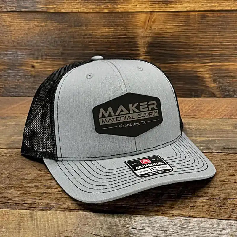 MMS Trucker Hat w/ adjustable snapback- HEATHER GRAY - Maker Material Supply