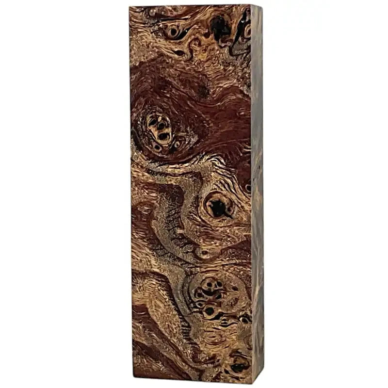 Poplar Burl- BROWN- Stabilized Wood by Raffir® - Maker Material Supply