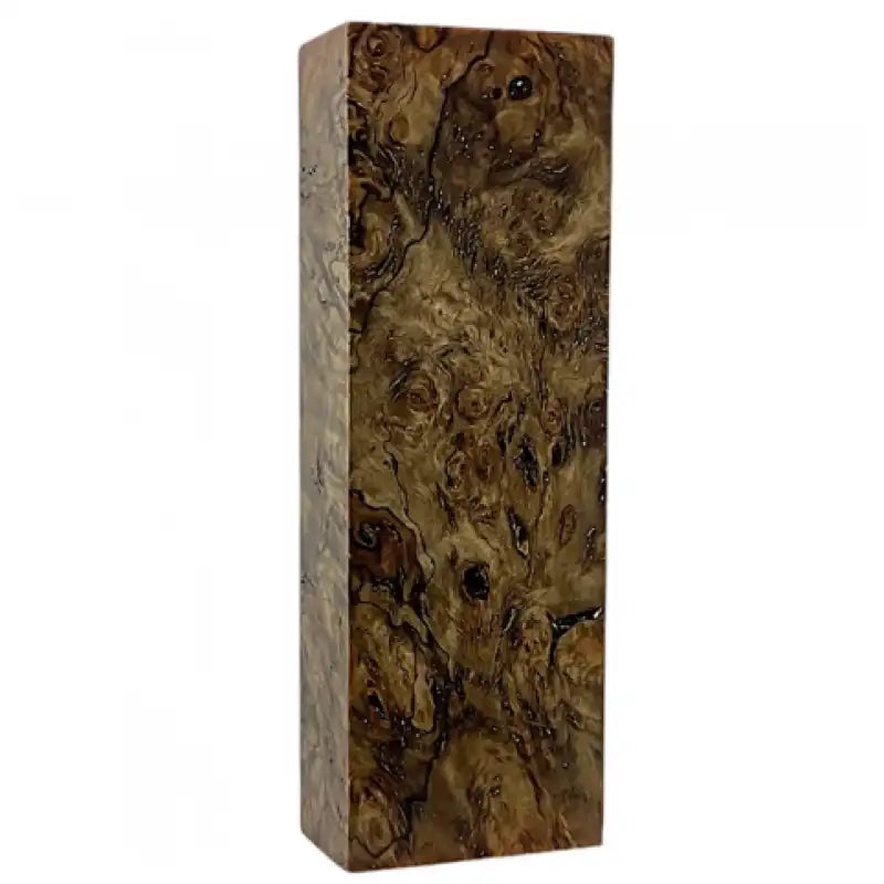 Poplar Burl- HOT WALNUT- Stabilized Wood by Raffir - Maker Material Supply