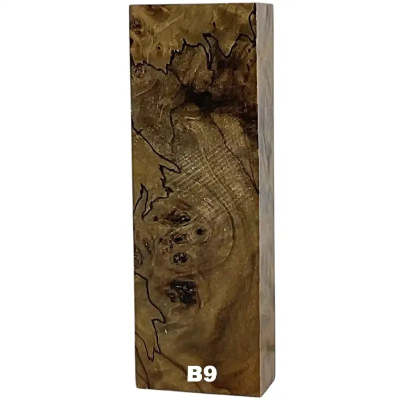 Poplar Burl- HOT WALNUT- Stabilized Wood by Raffir® - Maker Material Supply