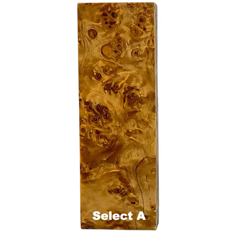 Poplar Burl- NATURAL- Stabilized & Dyed Wood by Raffir - Maker Material Supply