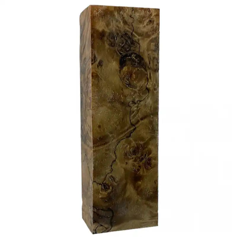 Poplar Burl- HOT WALNUT- Stabilized Wood by Raffir - Maker Material Supply