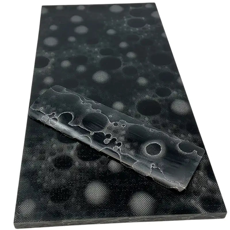 Raffir Alume Moon Composite- BLACK- Sheets - Maker Material Supply