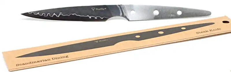 Raffir Blade Blank- STEAK Knife- VG10 San Mai steel - Maker Material Supply