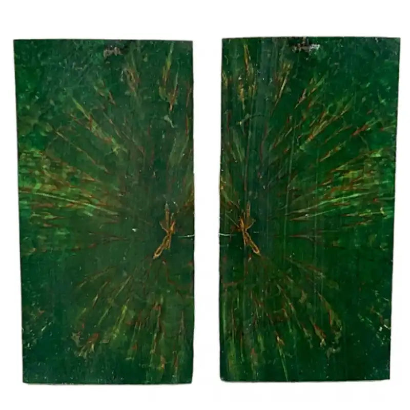 Masur Birch- GREEN STARBURST- Stabilized & Dyed by Raffir - Maker Material Supply