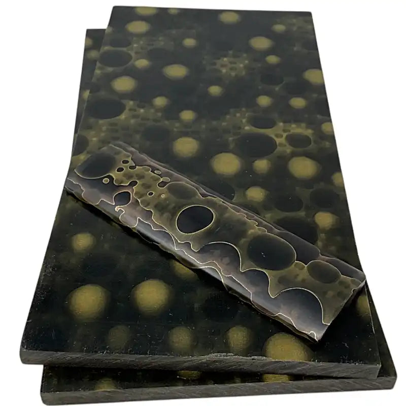 Raffir Noble Moon Brass/Bronze Composite- BLACK- Sheets - Maker Material Supply