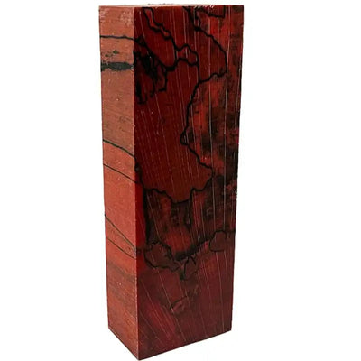 Spalted Beech- RED- Stabilized & Dyed Wood by Raffir - Maker Material Supply