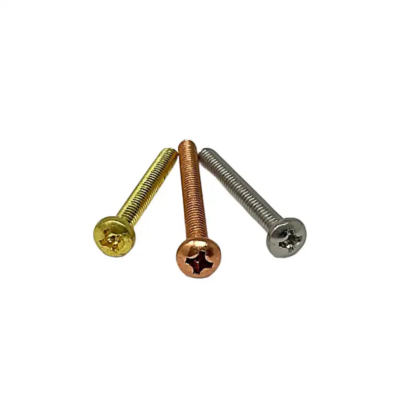 Screws for Loveless Bolts- 6-32 & 8-32- BRASS, COPPER AND STAINLESS STEEL - Maker Material Supply