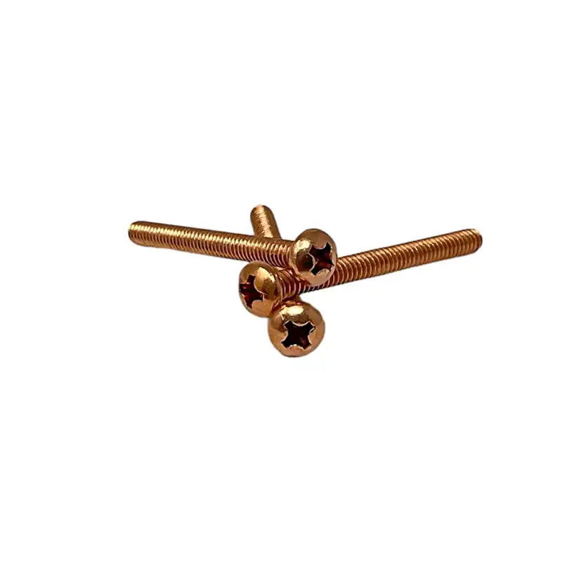 Screws for Loveless Bolts- 6-32 & 8-32- BRASS, COPPER AND STAINLESS STEEL - Maker Material Supply