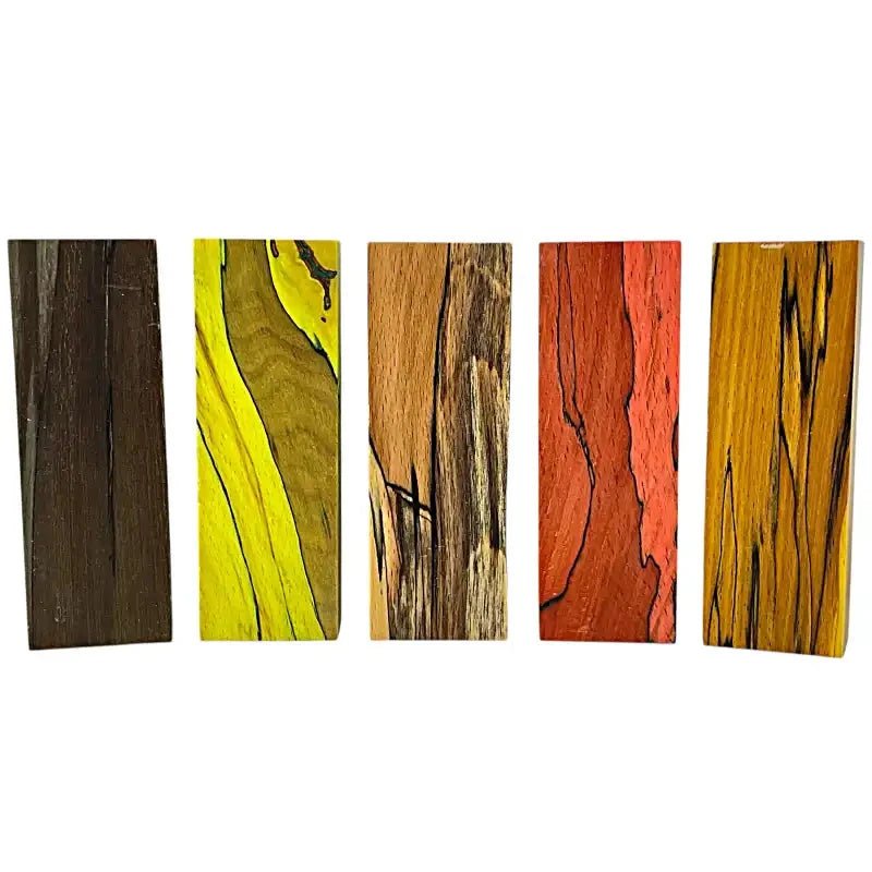 Spalted Beech- 5 Pc Block Bundle- Y Cut- Raffir® Wood - Maker Material Supply