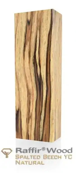 Spalted Beech- NATURAL- Y Cut- Stabilized Wood by Raffir® - Maker Material Supply