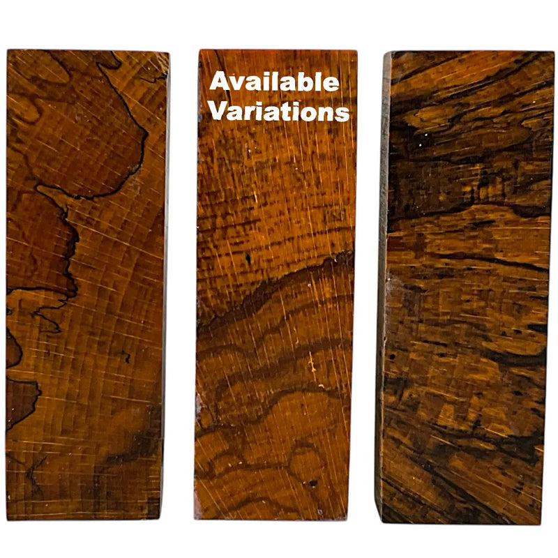 Spalted Beech Scales & Block- ORANGE- Raffir® Wood - Maker Material Supply