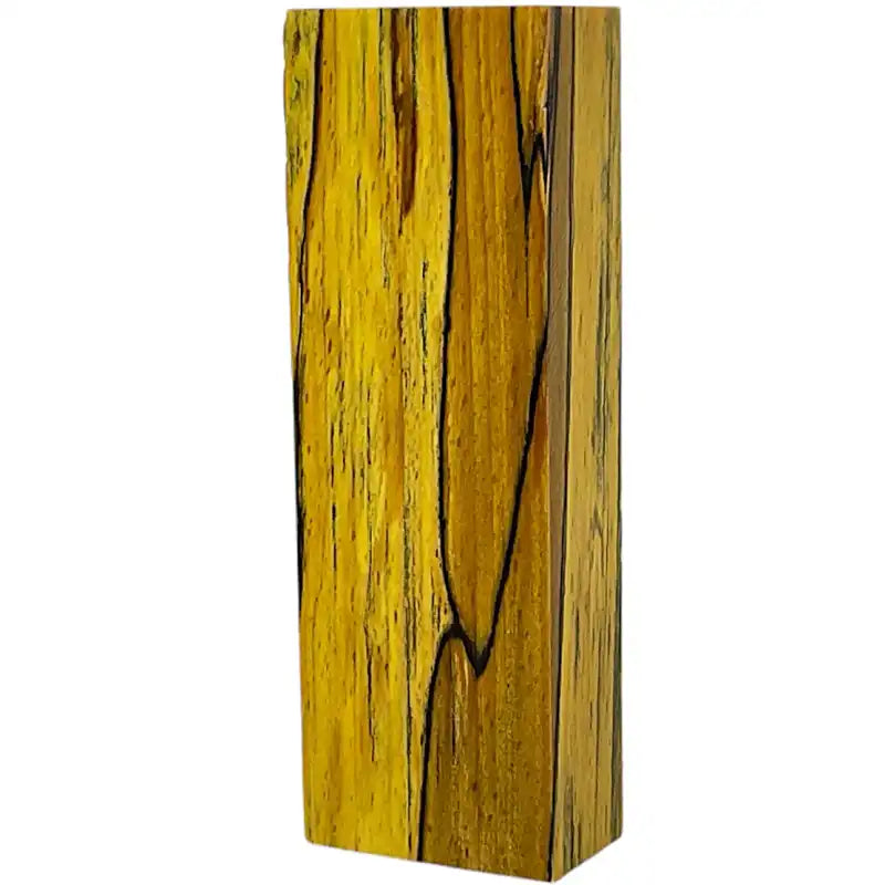 Spalted Beech- YELLOW- Y Cut- Stabilized & Dyed Wood by Raffir - Maker Material Supply