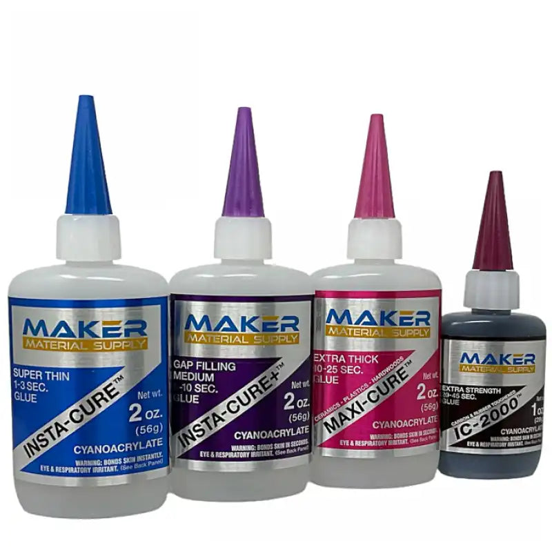 Super Glue/CA Cyanoacrylate Adhesives- Bob Smith Industries - Maker Material Supply