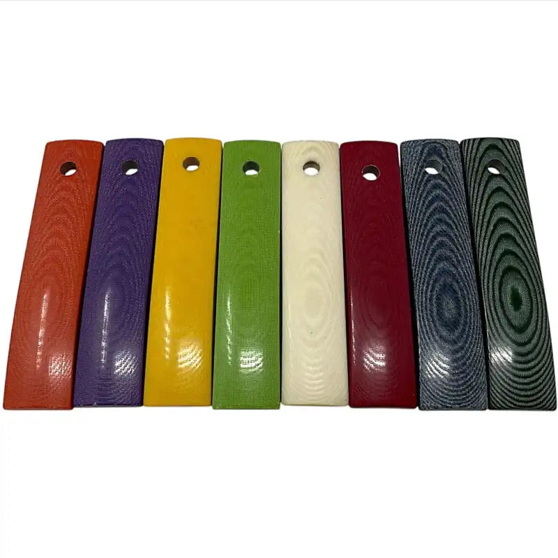 Vibe Composites- Linen Micarta- 1/8" Scales- (8 pairs)- Sample Pack - Maker Material Supply