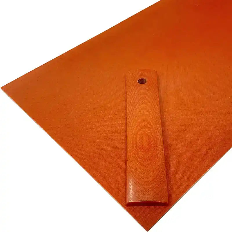 Vibe Composites- Linen Micarta- Bengal Orange - Maker Material Supply