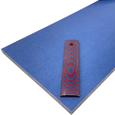 Vibe Composites- Linen Micarta- Blue & Red - Maker Material Supply